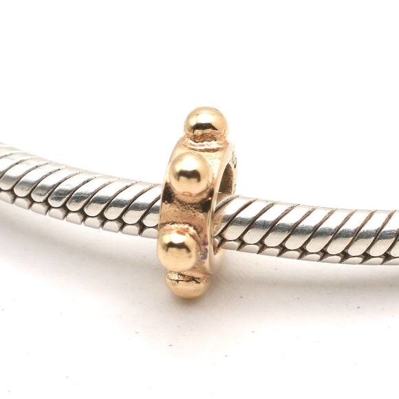 Authentic PANDORA 14K Gold BB Spacer